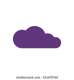 Cloud   icon, isolated. Flat  design. 