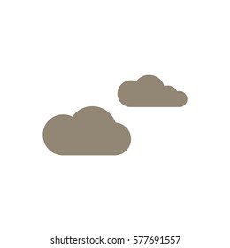 Cloud   icon, isolated. Flat  design. 