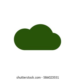Cloud   icon, isolated. Flat  design. 