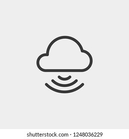 Cloud icon isolated on background. Internet access symbol modern, simple, vector, icon for website design, mobile app, ui. Vector Illustration