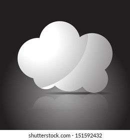 Cloud Icon - Isolated On Background - Vector Illustration, Graphic Design, Editable For Your Design. Eps 10