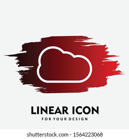 Cloud icon isolated on background
 