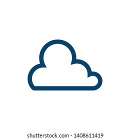 Cloud icon isolated on white background. Cloud icon modern symbol for graphic and web design