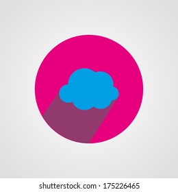 Cloud Icon Isolated on White Background