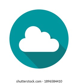 cloud icon isolated on white background. vector illustration