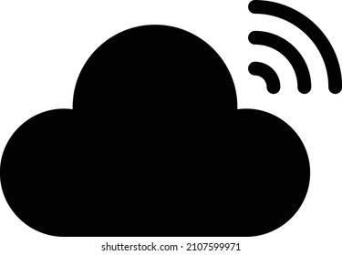 Cloud-Symbol einzeln auf weißem Hintergrund. Vektorgrafik. EPS10. Vektorsymbol für Website-Design und App