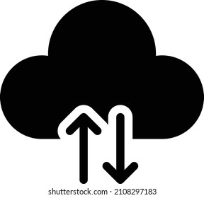Cloud-Symbol einzeln auf weißem Hintergrund. Vektorgrafik. EPS10. Vektorsymbol für Website-Design und App