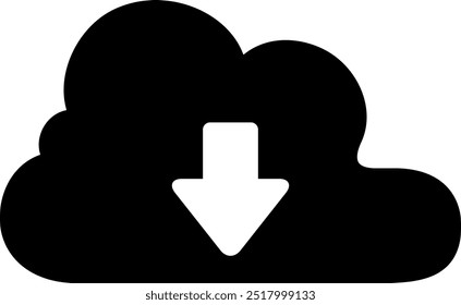 The cloud icon isolated on white background