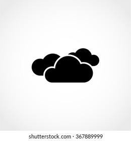 Cloud Icon Isolated on White Background