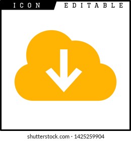 cloud icon isolated sign symbol vector illustration - vector