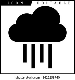 cloud icon isolated sign symbol vector illustration - vector