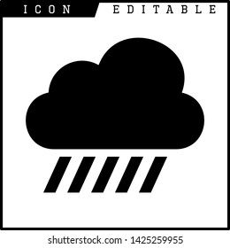 cloud icon isolated sign symbol vector illustration - vector