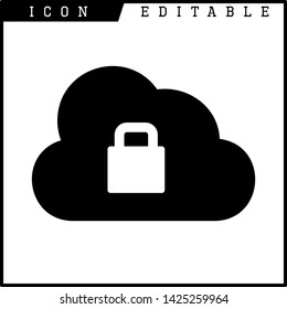 cloud icon isolated sign symbol vector illustration - vector