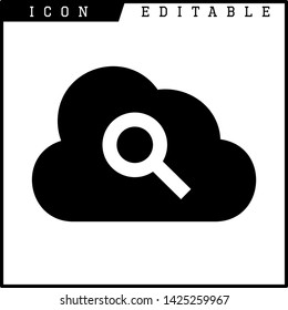 cloud icon isolated sign symbol vector illustration - vector