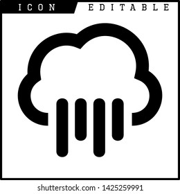 cloud icon isolated sign symbol vector illustration - vector
