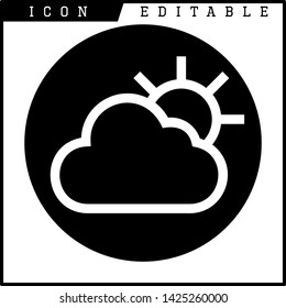 cloud icon isolated sign symbol vector illustration - vector