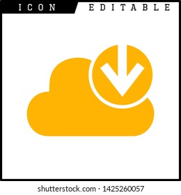 cloud icon isolated sign symbol vector illustration - vector