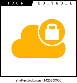 cloud icon isolated sign symbol vector illustration - vector