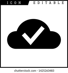 cloud icon isolated sign symbol vector illustration - vector