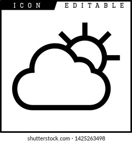 cloud icon isolated sign symbol vector illustration - vector