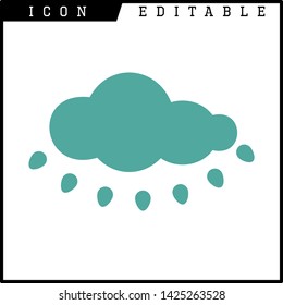 cloud icon isolated sign symbol vector illustration - vector