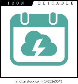 cloud icon isolated sign symbol vector illustration - vector