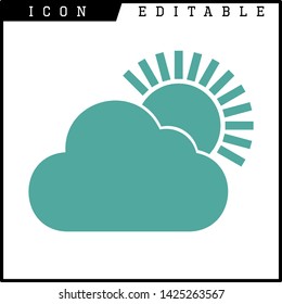 cloud icon isolated sign symbol vector illustration - vector