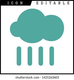 cloud icon isolated sign symbol vector illustration - vector