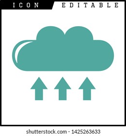 cloud icon isolated sign symbol vector illustration - vector
