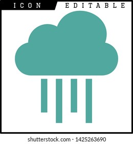 cloud icon isolated sign symbol vector illustration - vector