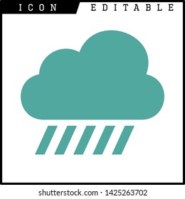 cloud icon isolated sign symbol vector illustration - vector