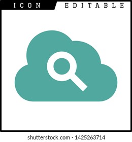 cloud icon isolated sign symbol vector illustration - vector