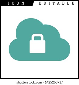 cloud icon isolated sign symbol vector illustration - vector