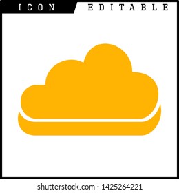 cloud icon isolated sign symbol vector illustration - vector