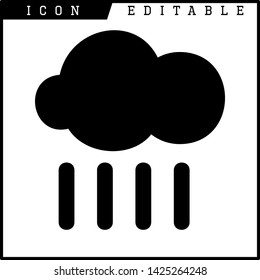 cloud icon isolated sign symbol vector illustration - vector