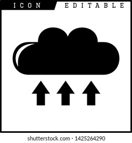 cloud icon isolated sign symbol vector illustration - vector