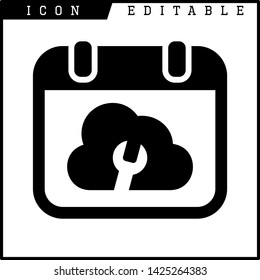cloud icon isolated sign symbol vector illustration - vector