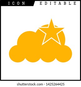 cloud icon isolated sign symbol vector illustration - vector