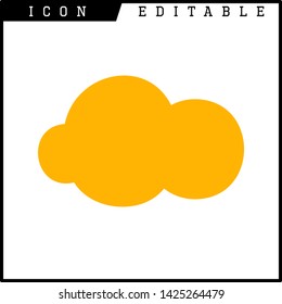 cloud icon isolated sign symbol vector illustration - vector