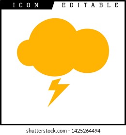 cloud icon isolated sign symbol vector illustration - vector