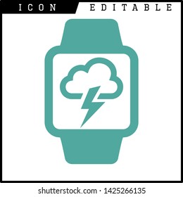 cloud icon isolated sign symbol vector illustration - vector