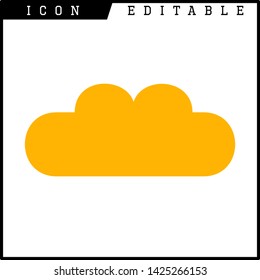 cloud icon isolated sign symbol vector illustration - vector
