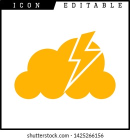 cloud icon isolated sign symbol vector illustration - vector