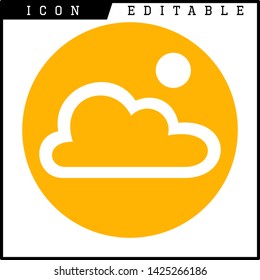 cloud icon isolated sign symbol vector illustration - vector