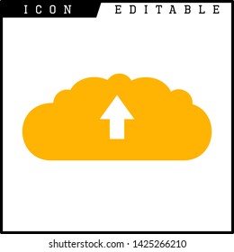 cloud icon isolated sign symbol vector illustration - vector