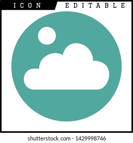 cloud icon isolated sign symbol vector illustration - vector