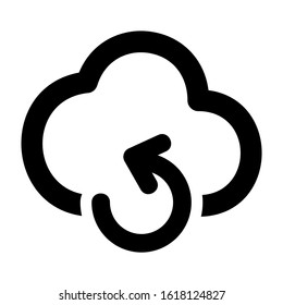 cloud icon isolated sign symbol vector illustration - high quality black style vector icons
