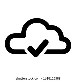 cloud icon isolated sign symbol vector illustration - high quality black style vector icons
