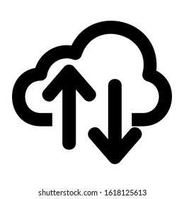 cloud icon isolated sign symbol vector illustration - high quality black style vector icons
