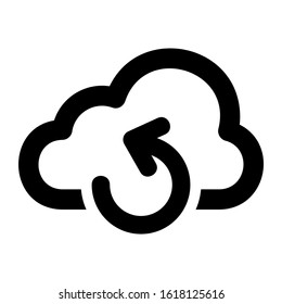cloud icon isolated sign symbol vector illustration - high quality black style vector icons
